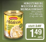 Mildessa Mildes Weinsauerkraut Angebote von Hengstenberg bei EDEKA Haltern am See für 1,49 €