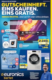 Der aktuelle EURONICS Prospekt Der aktuelle EURONICS Prospekt GUTSCHEINHEFT. EINS KAUFEN. EINS GRATIS.