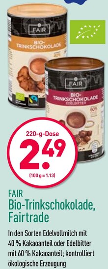 Bio-Trinkschokolade bei ALDI Nord in Wolfsburg Bio-Trinkschokolade im Angebot bei ALDI Nord Wolfsburg für 2,49 €