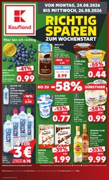 Kaufland Prospekt "Hier bin ich richtig", 71 Seiten, 24.08.2026 - 24.08.2026 Aktueller Kaufland Prospekt, "Hier bin ich richtig", mit Angeboten der Woche, gültig von 24.08.2026 bis 24.08.2026