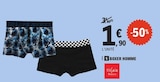 BOXER HOMME - Tissaia Basics en promo chez E.Leclerc BOXER HOMME - Tissaia Basics dans le catalogue E.Leclerc