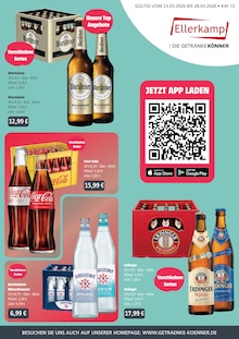 Coca Cola im Getränke Ellerkamp Prospekt "DIE GETRÄNKEKÖNNER" mit 4 Seiten (Osnabrück)