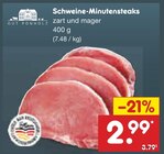 Schweine-Minutensteaks bei Netto Marken-Discount im Tessin Prospekt für 2,99 €