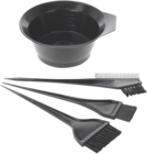 Set de teinture pour cheveux 4 pièces en promo chez Bazarland Alès à 1,79 €