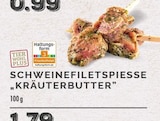 Schweinefiletspiesse Kräuterbutter im Angebot bei EDEKA in Dinslaken Schweinefiletspiesse Kräuterbutter Angebote bei EDEKA Dinslaken für 0,99 €