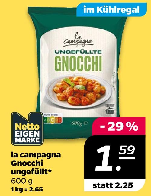 Gnocchi ungefüllt