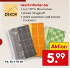 Aktuelles Geschirrtücher Angebot bei Netto Marken-Discount in Cottbus ab 5,99 €