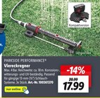 Viereckregner von PARKSIDE PERFORMANCE für 17,99 € bei Lidl im Angebot Viereckregner von PARKSIDE PERFORMANCE im aktuellen Lidl Prospekt