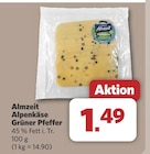 combi Bünde - Alpenkäse Grüner Pfeffer Angebot im Prospekt Alpenkäse Grüner Pfeffer bei combi im Bünde Prospekt für 1,49 €
