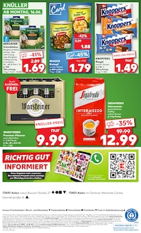 Warsteiner im aktuellen Kaufland Prospekt (Aalen) Warsteiner im Kaufland Prospekt "Aktuelle Angebote" mit 54 Seiten (Aalen)