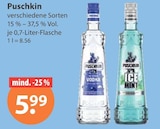Vodka von Puschkin im aktuellen V-Markt Prospekt für 5,99 €