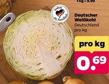 Deutscher Weißkohl im aktuellen Netto mit dem Scottie Prospekt