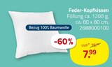 Aktuelles Feder-Kopfkissen Angebot bei ROLLER in Magdeburg ab 7,99 €