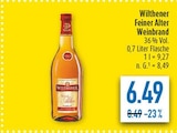 Feiner Alter Weinbrand im Angebot bei diska in Zwickau Feiner Alter Weinbrand Angebote von Wilthener bei diska Zwickau für 6,49 €
