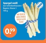 Spargel weiß von  im aktuellen V-Markt Prospekt für 0,99 €