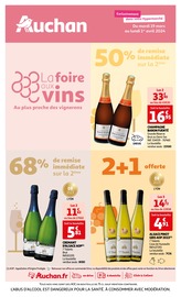 Prospectus Auchan Hypermarché à Arbouans, "La foire aux vins", 36 pages de promos valables du 19/03/2024 au 01/04/2024
