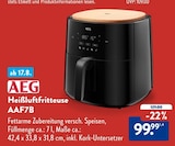 Heißluftfritteuse AAF7B von AEG für 99,99 € bei ALDI Nord im Angebot Heißluftfritteuse AAF7B von AEG im aktuellen ALDI Nord Prospekt