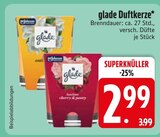 Duftkerze im Angebot bei EDEKA in Heidenheim Duftkerze Angebote von glade bei EDEKA Heidenheim für 2,99 €