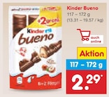 Bueno von Kinder für 2,29 € bei Netto Marken-Discount im Angebot Bueno von Kinder im aktuellen Netto Marken-Discount Prospekt