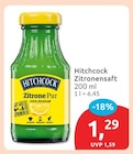 Zitronensaft von Hitchcock für 1,29 € bei budni im Angebot Zitronensaft von Hitchcock im aktuellen budni Prospekt