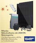 Bifaziales Balkonkraftwerk, inkl. 2400 Wh Batteriespeicher Angebote von Zendure bei ALDI Nord Minden für 1.049,00 €