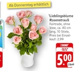 Lieblingsblume Rosenstrauß bei E center im Lambrecht Prospekt für 5,00 €