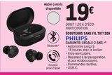 Écouteurs sans fil TAT1209 - PHILIPS dans le catalogue E.Leclerc
