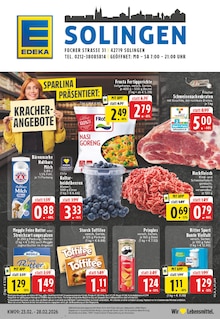 EDEKA Prospekt der Woche "Aktuelle Angebote" Seite 1, 23.02.2026 bis 28.02.2026 für Solingen Aktueller EDEKA Prospekt "Aktuelle Angebote" Seite 1 von 24 Seiten für Solingen