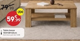 Table basse 103×38×63cm - Maxi Bazar à Drancy Table basse 103×38×63cm en promo chez Maxi Bazar Drancy à 59,99 €