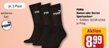 Damen oder Herren Sportsocken im Angebot bei REWE in Rodgau Damen oder Herren Sportsocken Angebote von PUMA bei REWE Rodgau für 8,99 €