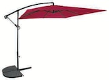 Parasol excentré rond 3m ou carré 2,5x2,5m en promo chez Super U Besançon à 59,99 €