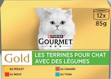 Pâtée en Terrine pour Chat à la Viande au Poisson et aux Légumes - Purina Gourmet en promo chez Netto Pâtée en Terrine pour Chat à la Viande au Poisson et aux Légumes - Purina Gourmet dans le catalogue Netto