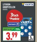 Aktuelles Lithium-Knopfzellen CR2032 Angebot bei Marktkauf in Bottrop ab 3,99 €