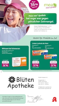 Aktueller mea - meine apotheke Prospekt "Unsere Juli-Angebote" für Leverkusen Aktueller mea - meine apotheke Prospekt für Leverkusen mit Seiten