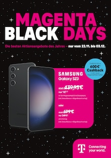 Smartphone im Telekom Shop Prospekt "MAGENTA BLACK DAYS" mit 12 Seiten (Bottrop)