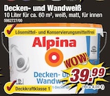 Decken- und Wandweiß Angebote von Alpina bei POCO Darmstadt für 39,99 €