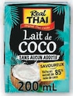 Lait de Coco - REAL THAI en promo chez Super U Lait de Coco - REAL THAI dans le catalogue Super U