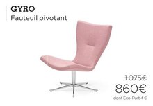 Crozatier Valenton - Gyro fauteuil pivotant Promo Gyro fauteuil pivotant dans le catalogue Crozatier "Création : découvrez notre nouvelle collection" à Valenton