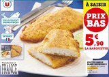Filet de Merlu Blanc Meunière - U - U Express à Bastia Filet de Merlu Blanc Meunière - U en promo chez U Express Bastia à 5,90 €