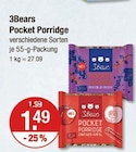 Muesli im V-Markt Prospekt Pocket Porridge von 3Bears im aktuellen V-Markt Prospekt für 1,49 €