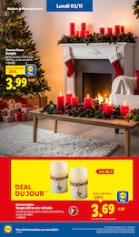 Prix et réduction Bougie dans le prospectus Lidl en cours Offre Bougie dans le catalogue Lidl du moment à la page 57