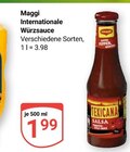 Internationale Würzsauce im Angebot bei GLOBUS in Hoyerswerda Internationale Würzsauce Angebote von Maggi bei GLOBUS Hoyerswerda für 1,99 €