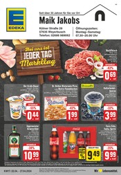 Aktueller EDEKA Supermarkt Prospekt in Hähnen und Umgebung, "Aktuelle Angebote" mit 24 Seiten, 22.04.2024 - 27.04.2024