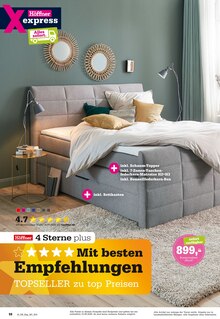 Boxspringbett im Höffner Prospekt "EXPRESS SPEZIAL" mit 11 Seiten (Nürnberg)