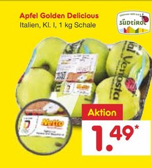 Apfel Golden Delicious bei Netto Marken-Discount in Mönchengladbach Apfel Golden Delicious im Angebot bei Netto Marken-Discount Mönchengladbach für 1,49 €