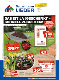 Bauzentrum Lieder Prospekt: "DAS IST JA FAST GESCHENKT - SCHNELL ZUGREIFEN!", 8 Seiten, 07.03.2026 - 21.03.2026