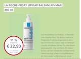 LINDA Premiumapotheke - Lipikar Balsam AP+MAX Angebot im Prospekt Lipikar Balsam AP+MAX bei LINDA Premiumapotheke im Prospekt "" für 22,90 €