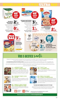 Promotion Mozzarella dans le prospectus Super U, valable du 06/01/2026 au 18/01/2026 Promo Mozzarella dans le catalogue Super U du moment à la page 19