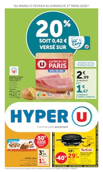 Promotion Grill dans le prospectus Hyper U, valable du 17/02/2026 au 01/03/2026 Promo Grill dans le catalogue Hyper U du moment à la page 1