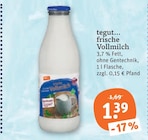 frische Vollmilch Angebote von tegut... bei tegut Offenbach für 1,39 €